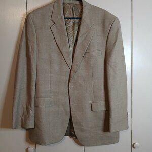 Polo University by Ralph Lauren Men's Blazer Sport Coat 42R Tan 2 Button (0223)